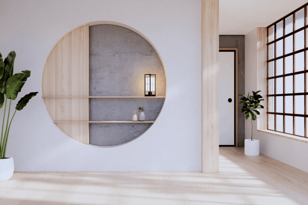 Japanese minimalist interior restaurant design blending modern restaurant interior design principles with traditional restaurant design aesthetics, ideal for a singapore restaurant design feature. This serene interior design showcases smooth operations in a restaurant space that could suit cooking demonstrations, a boutique hotel, or intimate dining with low tables. Inspired by a Japanese house, the art-driven concept aims to create a tranquil atmosphere admired in London and Singapore, offering a warm welcome to customers seeking fresh ideas. A discreet bar enhances the location and venue, serving as inspiration for hospitality professionals focused on ambiance, decor, and guests’ quality of life. The soft ambience supports attentive service to cater for family gatherings in an appealing sense of place, with tips to plan for offices or brand-aligned design. Spaces to relax and reflect make it perfect for projects, galleries, and accessibility-minded journey planning. Subtle dim lighting, high functionality, and refined details highlight architecture that embraces nature, efficient operations, and discreet ventilation. Lush plants add balance and flow, helping to opt the form for the world's discerning diners who visit with an appetite for beauty. Thoughtful ramps show understanding of mistakes to avoid in serving those with disabilities, preventing delays in the kitchen. An important example of ideal comfort for staff and open place concepts in contemporary dining.