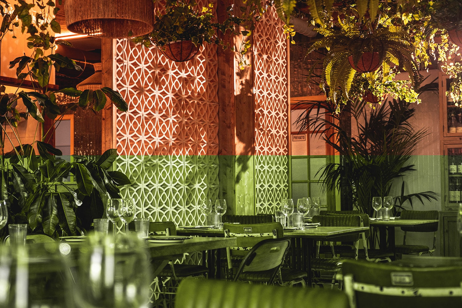 Restaurant Interior Design : Warm tones and rustic textures in a modern Singapore setting
