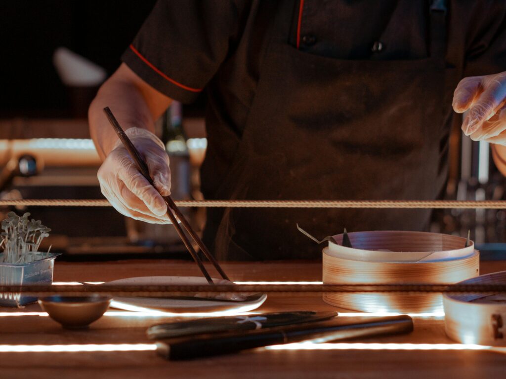 An excellent example of integrating the use of lights with design.