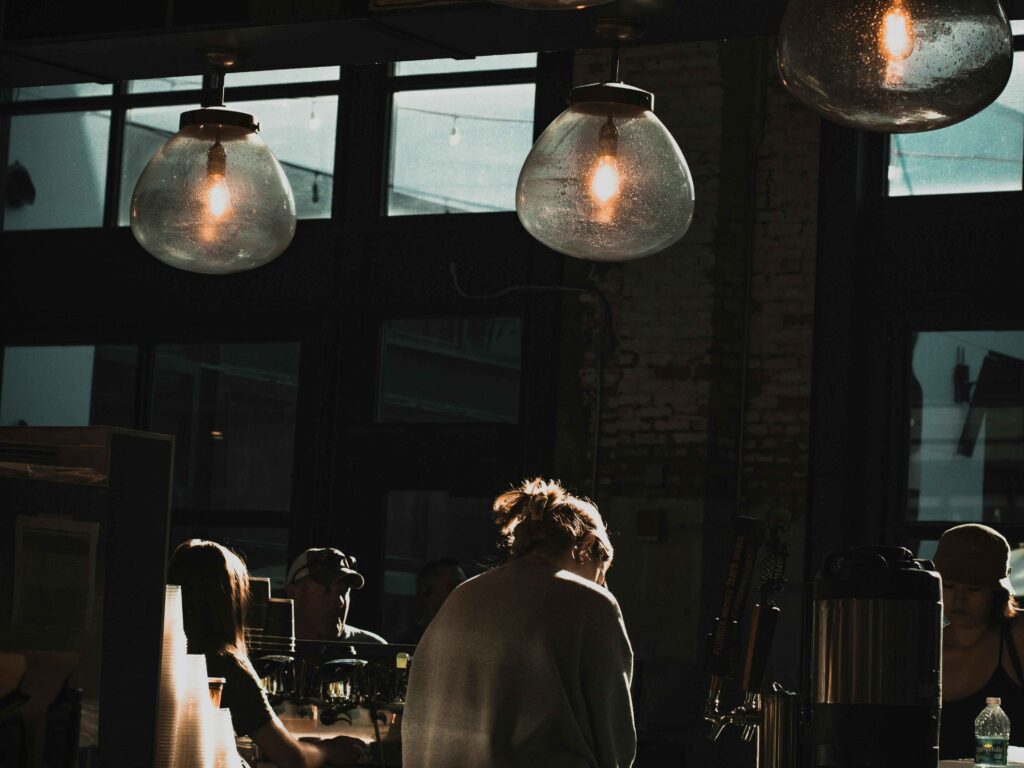 Ambient lighting, a lighting that was never designed to light the whole room, but to only set the mood.