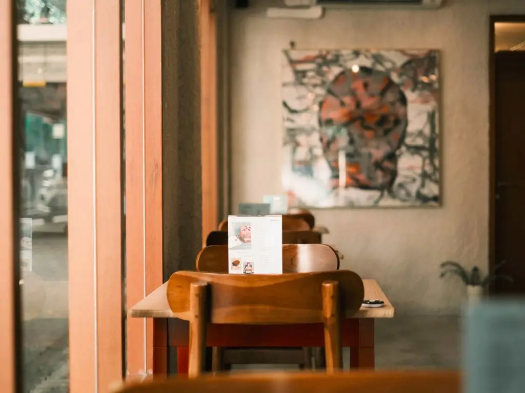 A dinig area showcasing its simplicity in design yet still captivating.